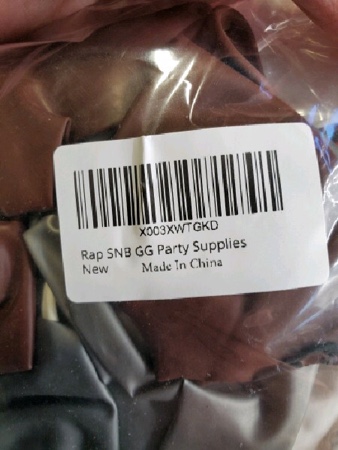 Rap SNB GG Party Supplies