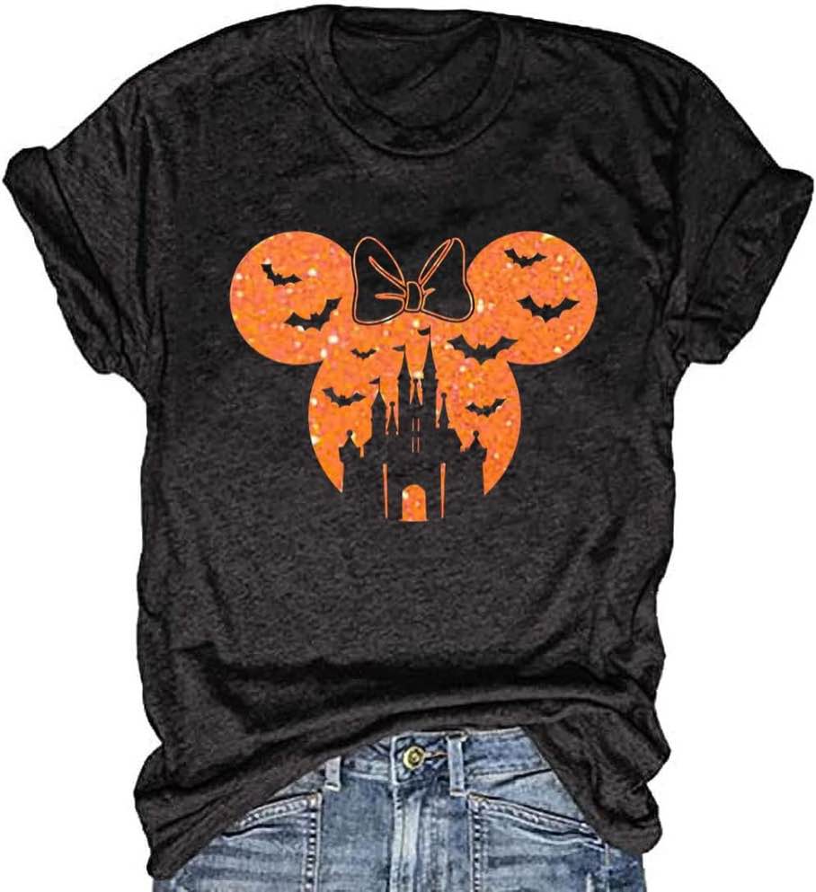 LXULEV Women Halloween Horror Movies Shirt Sanderson Sisters Funny Tshirt Casual Novelty Graphic Short Sleeve Tee Tops.