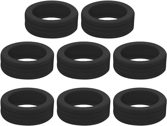 Frutasky Silicone Luggage Wheel Covers for Suitcase - 8pcs Luggage Wheel Protector Covers, Strong, Durable, Won'T Come Off for Dual Wheel Luggage Accessories (Black)