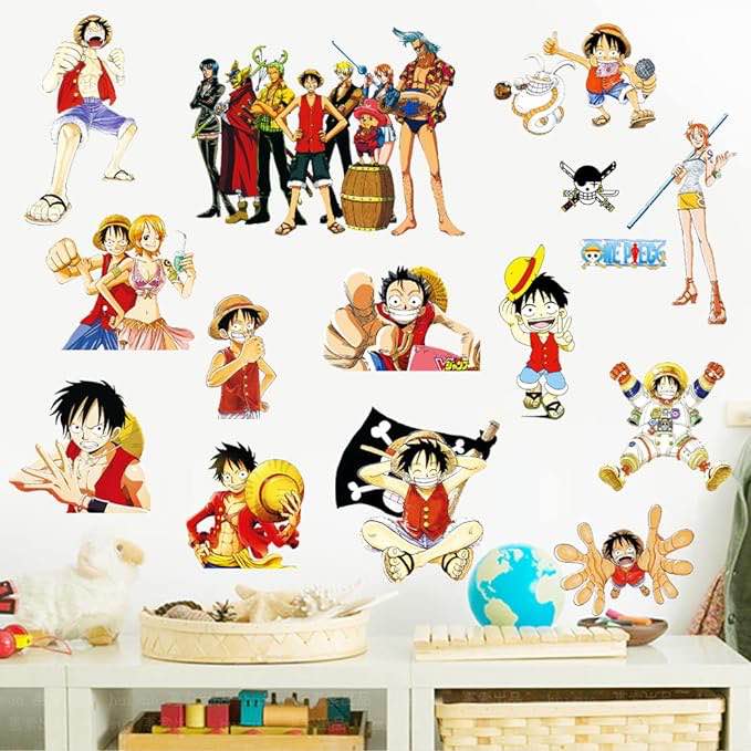 Ai Party One Piece Wall Sticker Children's Cartoon Bedroom Background Wall Decoration Self-Adhesive Wall Sticker PVC