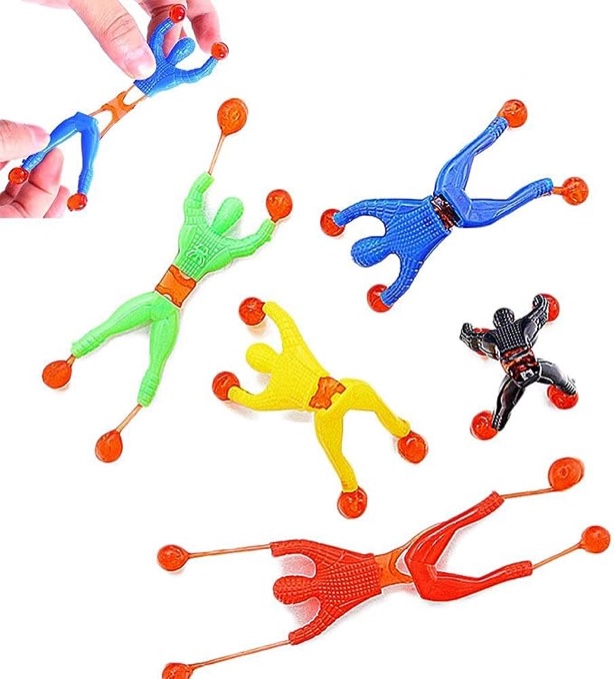 JOHOUSE Sticky Man, 24PCS Sticky Wall Climber Rolling Men Stocking Stuffers, Window Crawlers Party Favors for Kids Classroom Prize, Toys for Sensory Kids