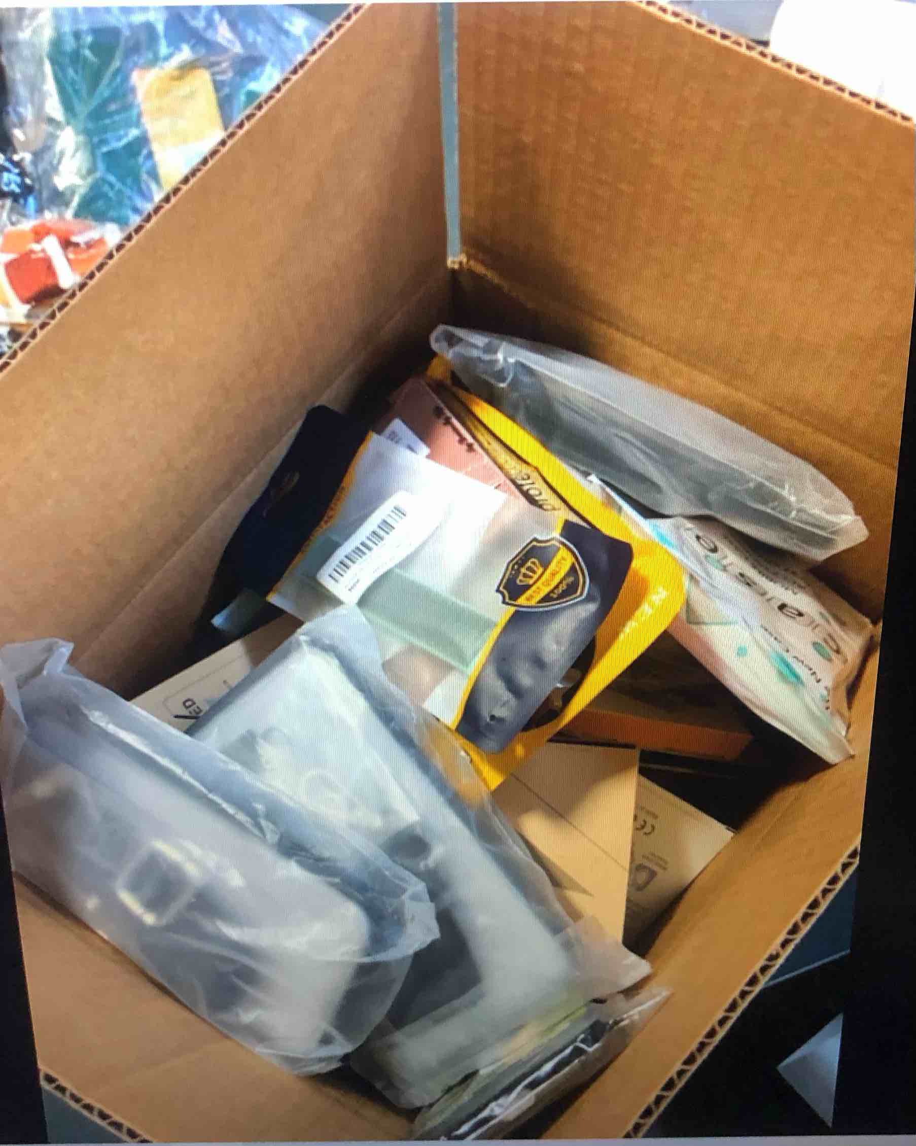 Box lot of assorted phone and watch bands