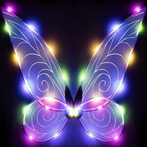Light up Fairy Wings for Adults,LED Butterfly Wings for White - Colore Light