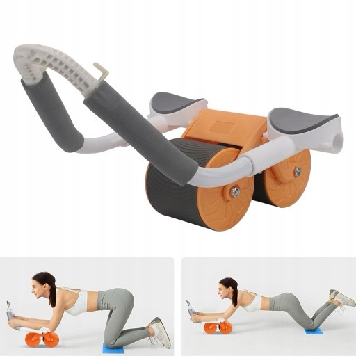 AUTOMATIC ABDOMINAL WHEEL WITH Bounce AND SUPPORT ROLLER FITNESS TRAINING