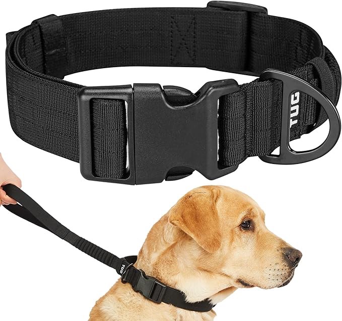TUG Grab Dog Collar | Integrated Leash Magnetically Attached for Quick Control | Traffic Leash Integrated into Collar
