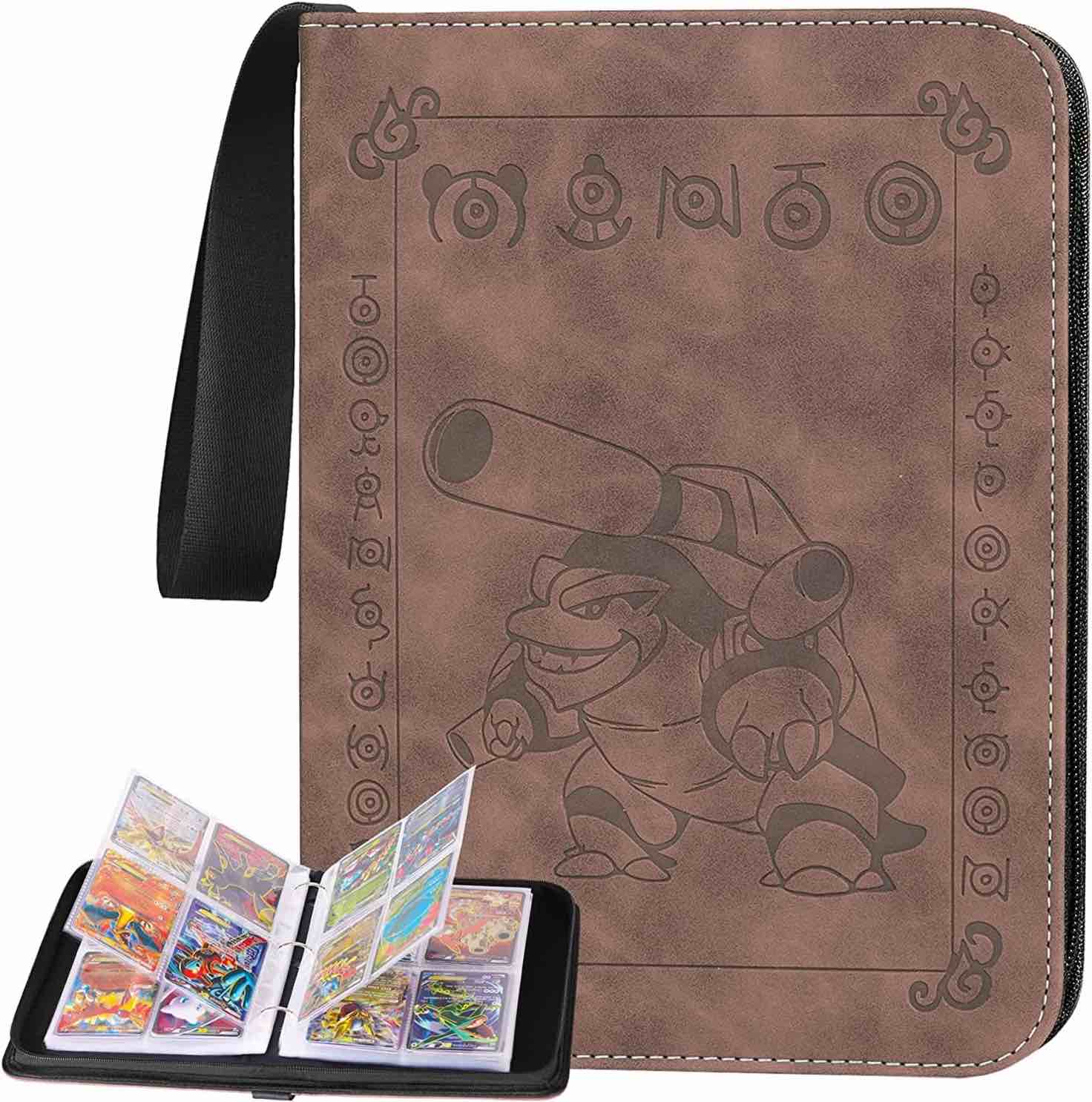 MUNTO Card Binder for Pokemon Cards, TCG Card Collection Binder with Sleeve Pages up to 400 Pockets Card Holder