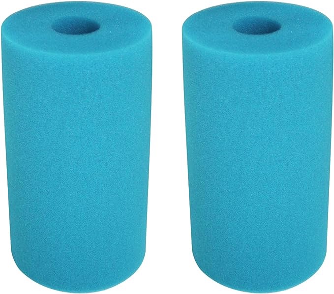 Denpetec Swimming Pool Filter, Filter Sponge,Reusable Washable Bathtub Pool Filter Sponge Summer Cleaning Tool for Intex Type B