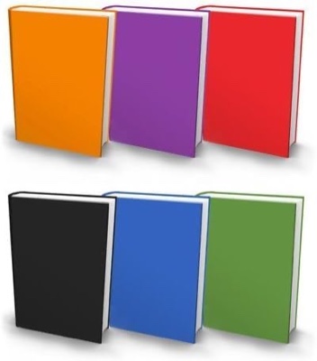 6 Book Sox Covers, Stretch fabric for text books,11'x 9' + Mechanical Pencils