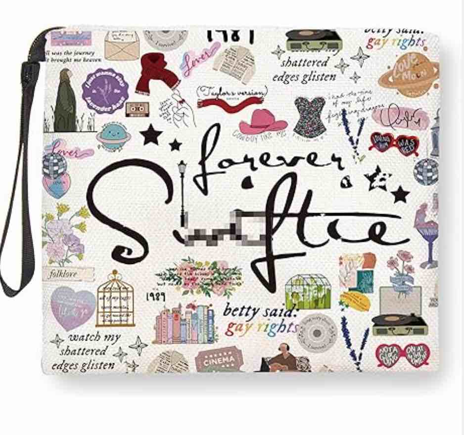 Bad Rabbit Makeup Bag Red Heat Merch Zipper Pouch Makeup Bag Funny Singer Merchandise for Women Friends Gifts Travel Cosmetic Bag