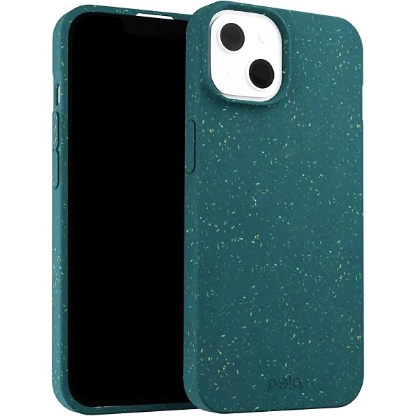 Pela: Phone Case for iPhone 12 Mini, 5.4 inch Screen - Eco-Friendly - Made from Plants (Classic Green)
