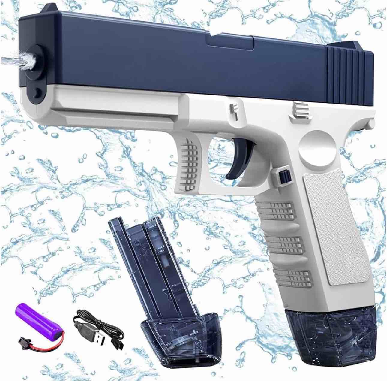 Thrive Toys Electric Water Gun - Range 25-32 Feet, Automatic Squirt Gun with 300CC Capacity, Water Guns for Adults and Kids, Water Pistol for Summer Swimming Pool Party