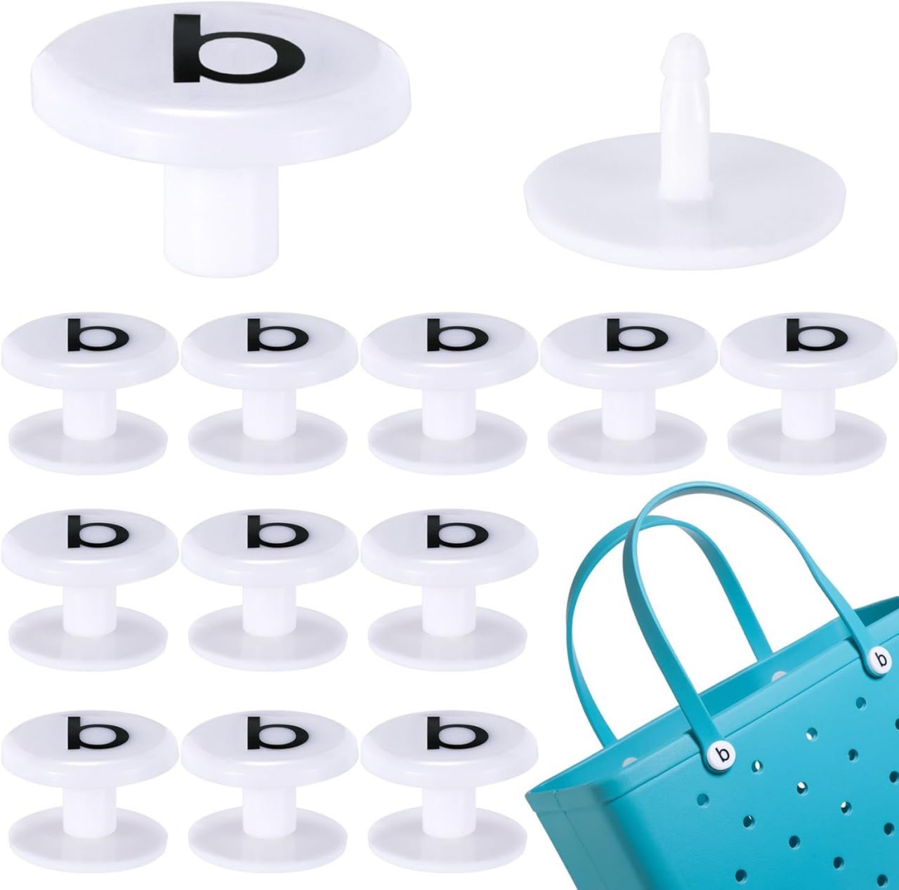 Cosmmap 12Pcs Replacement Rivets for Beach Bag Handles Accessories ...