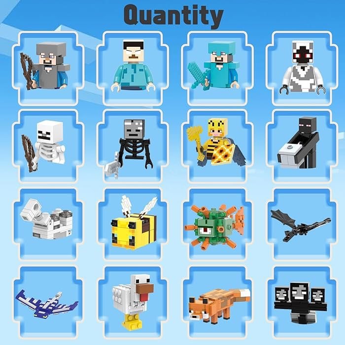 gapaz 16PCS Building Blocks Birthday Gifts(YR-P-MW-01-16PCS-001)