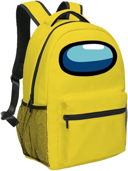 YUKORT Anime Backpacks Waterproof Bookbag School Laptop Backpack for Boys Girls 17 Inch(yellow)