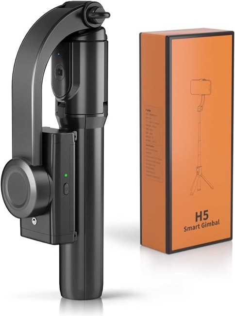 IKOMMI Gimbal Stabilizer for Smartphone Stabilizer Selfie Stick Tripod with Wireless Remote, 360° Automatic Rotation and Smart Gesture Switching, Suit for All Cell Phone