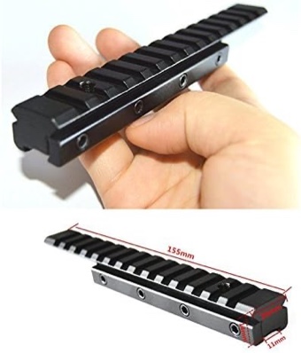 FIRECLUB Tactical Riser 6" Inches Length Dovetail Scope Mount Convert to 20mm Picatinny Weaver Adapter 11mm to 20mm Accessories for Scope Mount Base Hunting