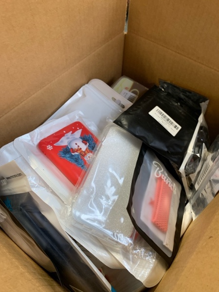 Box of Assorted Phones case and Watchbands
