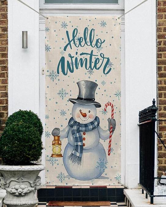hello winter door cover