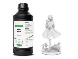 3D Printer Resin, 1kg Rigid Resin, 405nm UV-Curing Resin, Quick Curing & High-Precision 3D Printing Liquid Standard photopolymer Resin, Low Shrinkage 3D Resin for 2K 4K 8K LCD DLP SLA 3D Printer-Grey