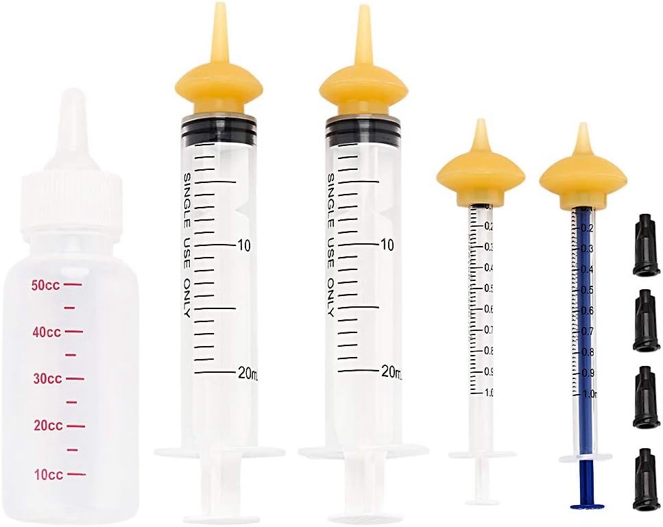 Xuanda Pet Feeding Bottle and Syringes with Nipples for Small Cat Dog Animals (Model 3)