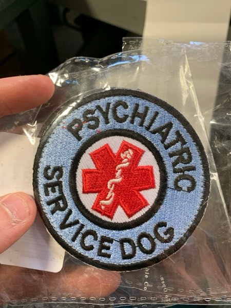 DuMarks - Service Dog EMS Medic Paramedic Star of Life Psychiatric - Service Dog Patch for Vest/Harness - Embroidered EMT Service Dog Tag with Hook & Loop