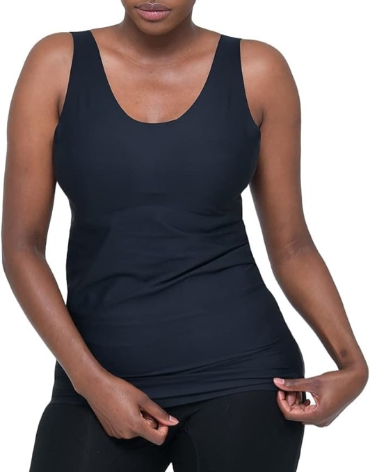 ACBF Women’s Pullover Seamless Long-line Bra Tank Top, Comfort Wireless Bra Stretch and Lightly Lined