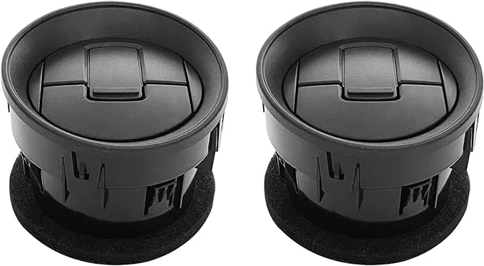 ONEUNIQ Front Interior Dash Board AC Heater Air Vent Duct Compatible with 2009-2014 Ford F150 F-150 Replace 9L3Z19893AA Black 2PCS