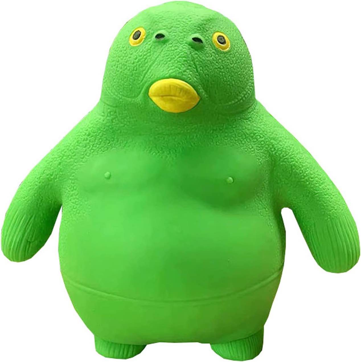 TOOPONE Sand Filled Green Head Fish Dull Head Fish Stress Relieving Toy Slow Rebound Pulling Stress Relieving Toy?Green)