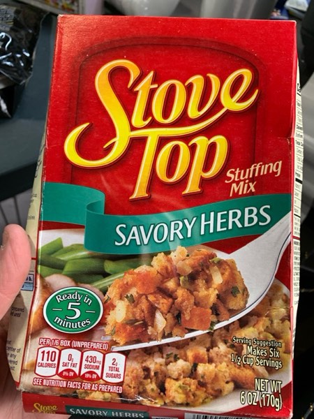 Stove Top Savory Herb Stuffing Mix (6 oz Box) 