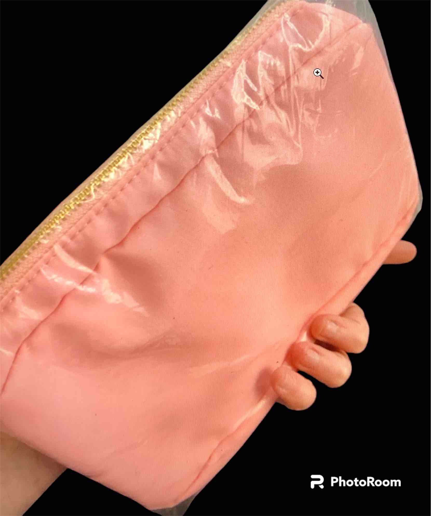 Nylon Small Makeup Bag for Purse, Travel Toiletry Storage Bag Cute Preppy Cosmetic Bag for Women Girl, Waterproof Mini Makeup Organizer Bag Skincare Bag Zipper Pouch Purse Make up bags (Small, Dark Pink)