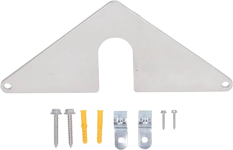 Hose Bib Mounting Plate Stainless Steel Aluminum Spigot Secure Mounts Plate for Home Garden Without Removing The Faucet