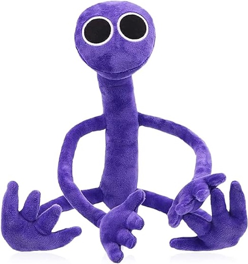 Rainbow Plush Toy, Purple Plush Doll, Plush Toy Halloween Christmas,Purple Friends Stuffed Animal For Fans and Friends,Girl Boy Birthday Gifts (Purple)