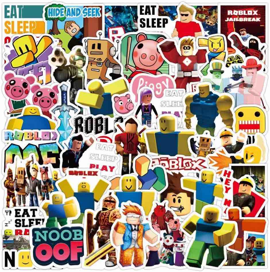50PCS Games Stickers Gaming Stickers Vinyl Laptop Waterproof Stickers Water Bottle Skateboard Stickers for Kids Teens Adults