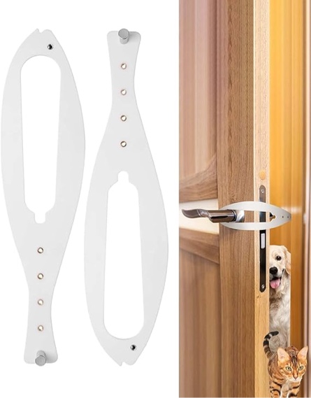 Culacos Cat Door Latch, White 2 Pack