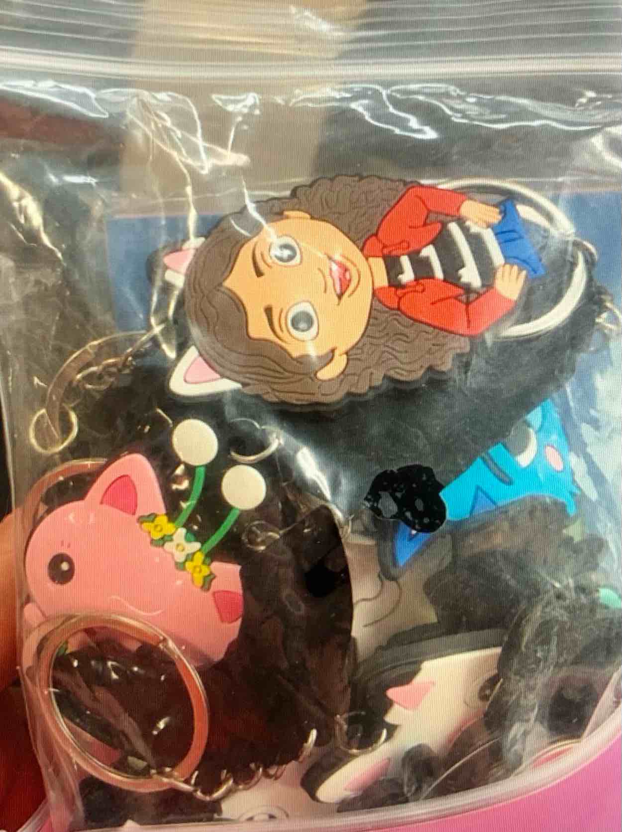 Anime Party Favors 48 pcs Keychains and Cards