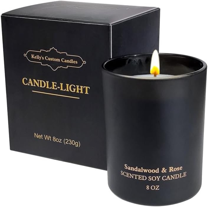 Lavender Eucalyptus& Sandalwood Rose Scented Candles, Christmas Birthday Candle Gifts for Women, Best Friends, House Warming,Unique Aromatherapy Candle Gift, Natural Soy Candle,8OZ,45 Hours Burning Time(2 Pack)