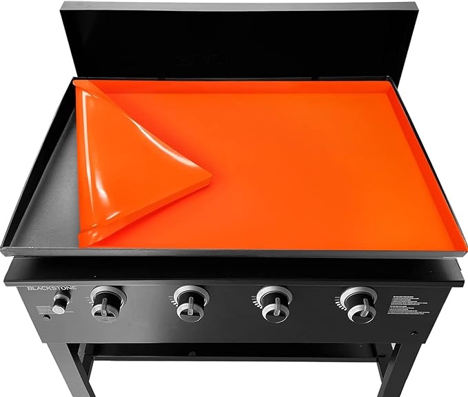 36" Silicone Griddle mat Cover for Blackstone Griddle, Food Grade Silicone Griddle mat Cover - Protect Your Griddle from Rodents, Insects, Leaves and Rust-All Season BBQ Grill Protective Cover