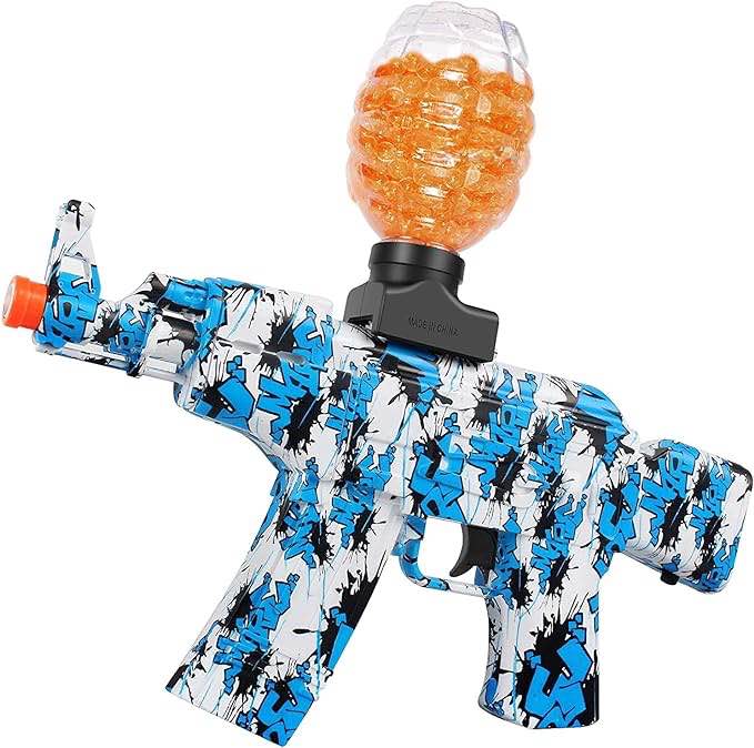 Anstoy Gel Ball Blaster AEG AKM-47 Splat Gun for Orby Gun Automatic Outdoor Activities-Fighting Shooting Team Game,Ages 14+