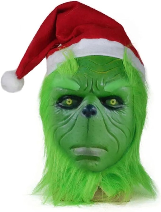 supremask Christmas Mask Cosplay Funny Carnival Party Full Face Latex Helmet Costume Props