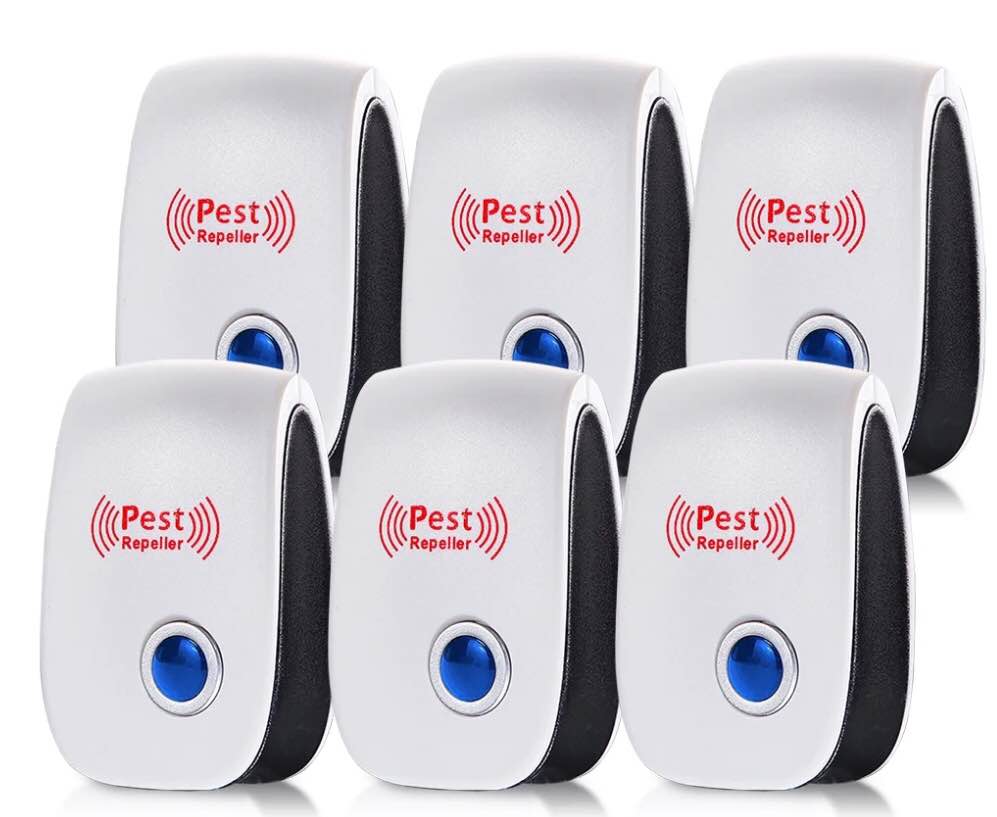 Ultrasonic Pest Repeller 6Pack, Upgraded Electronic Pest Repellent, Mouse Repeller?Indoor Pest Control Electronic Plug in, Insect Repellent for Home, Office, Kitchen, Warehouse, Hotel