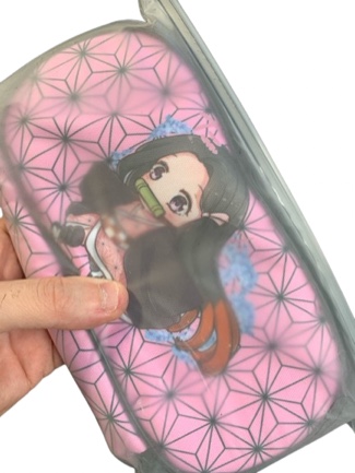 Haseena Pencil Case with Zipper Cartoon Anime Stationery Bag