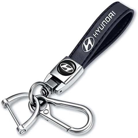 HDCSDS Genuine Leather Car Keychain Keyring Accessories Compatible with Car Keychains Family Present for Man and Woman?Black?