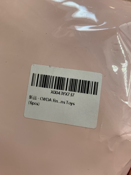 Six piece plastic big wheel toy kit