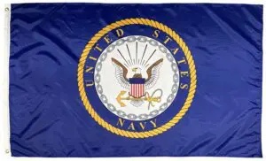 Navy Emblem 3×5 Flag – Printed