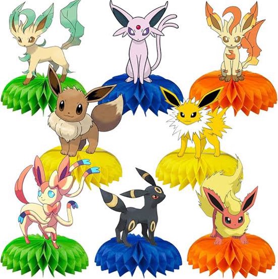 8Pcs EE Honeycomb Table Centerpiece, EE Birthday Party Supplies Table Decorations for Kids Party Decorations