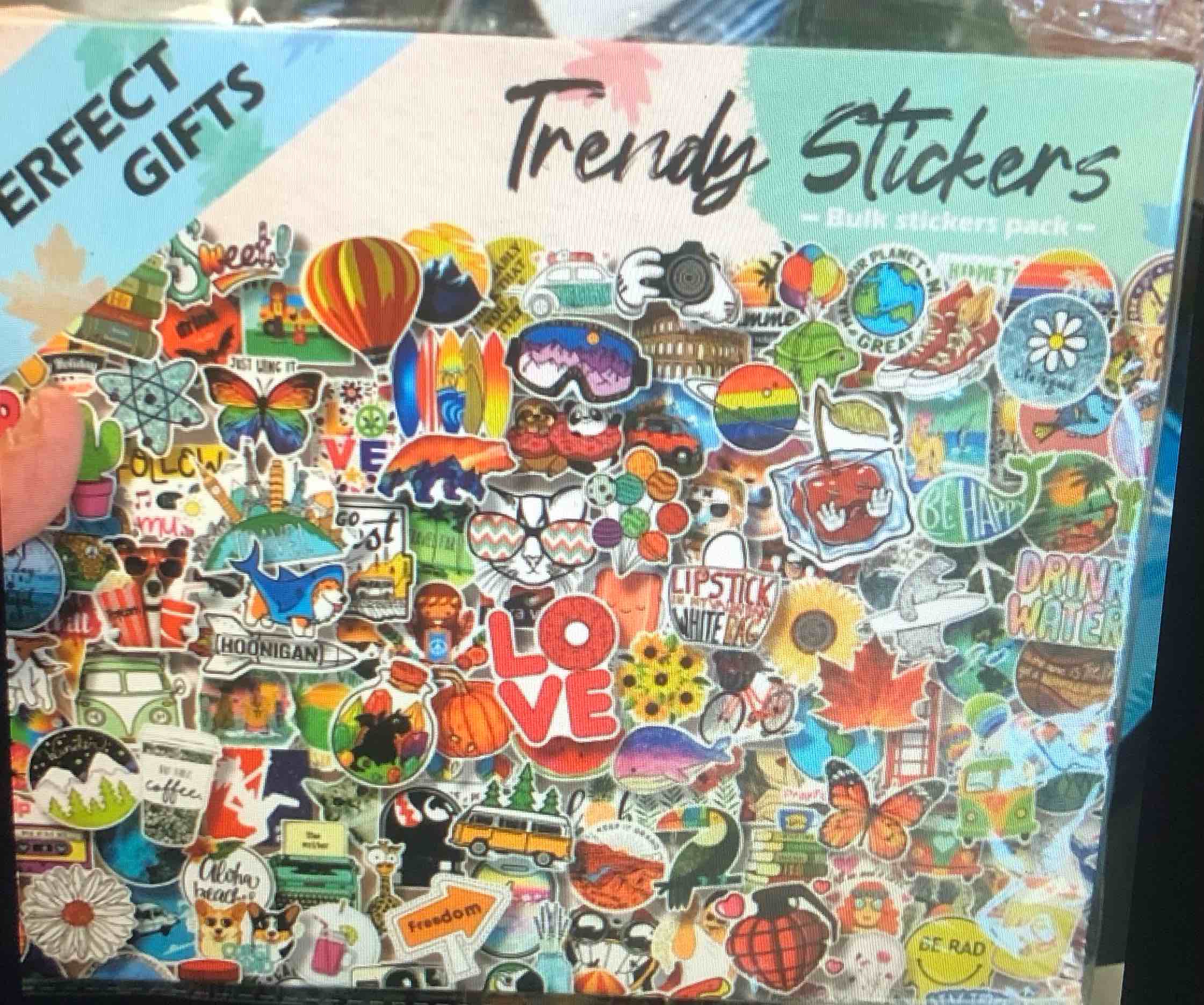 C-world 600 Pcs Cute Stickers for Kids, Water Bottle Stickers, Vinyl Waterproof Stickers for Laptop Skateboard Scrapbook Computer Hydroflask, Sticker Packs for Teens Girls Kids Adults