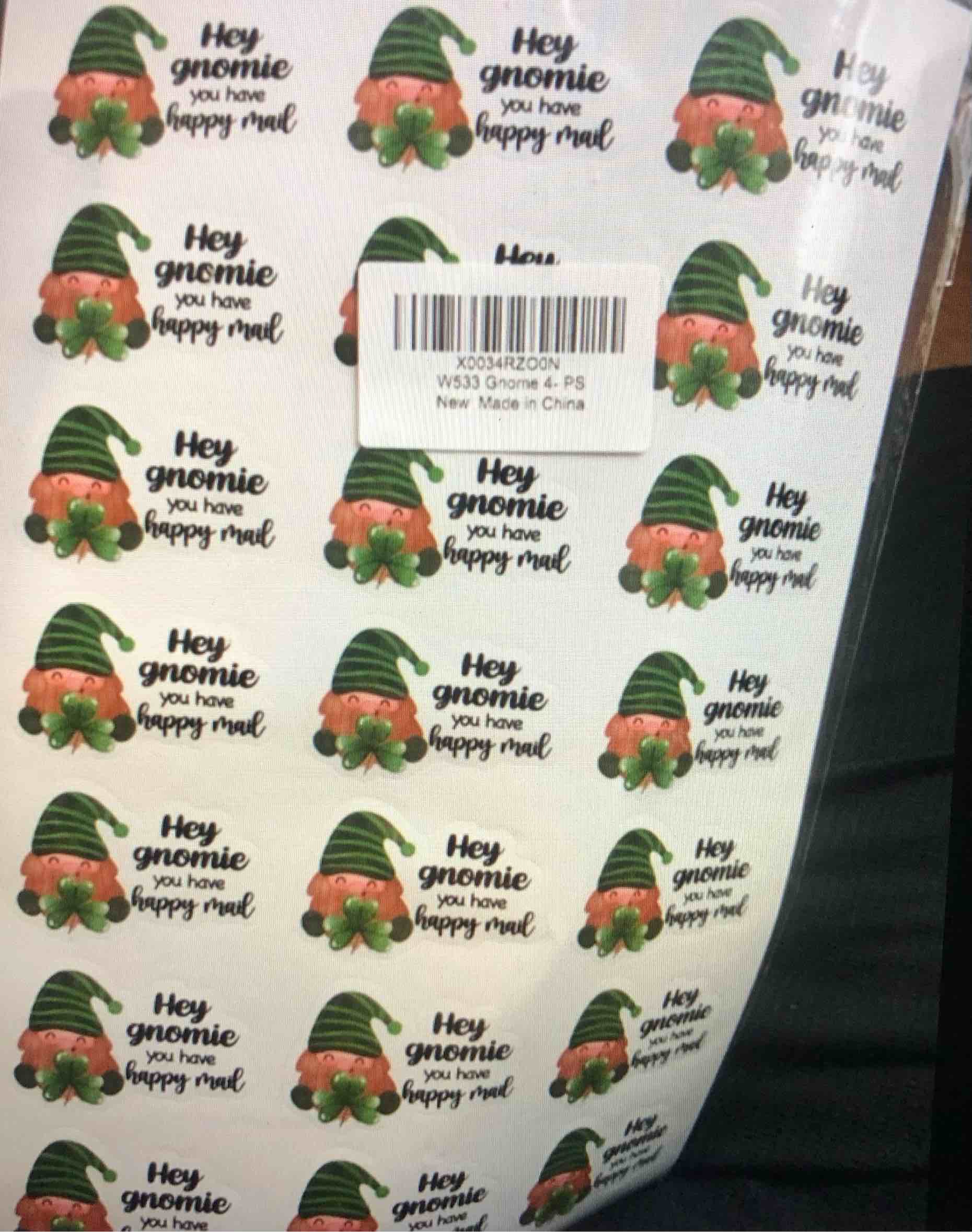 210 PCS I am So Lucky Patrick's Day Gnome Stickers,Cute Small Business Envelopes Stickers for Business Packages/Handmade Goods/Bags,Patrick's Day Theme Small Shop Business Stickers for Envelopes Seals