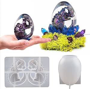 Dragon Mold Dragon Egg Mold Silicone Mold for Candle Clay Mold Animal Mold