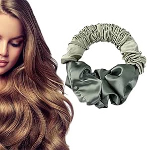 MMDOCO 2022 New Soft Heatless Curling Headband No Heat Ponytail Hairband Hair Curler (Green)