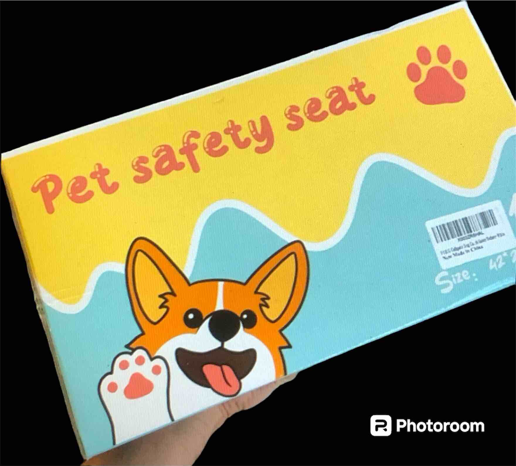 FOBIG Dog Car Seat,Center Console Car Seat for Small Dog, Portable Pet Carrier Handbags for Travel,Washable Dog Cat Booster Seat with Safety Tethers-White